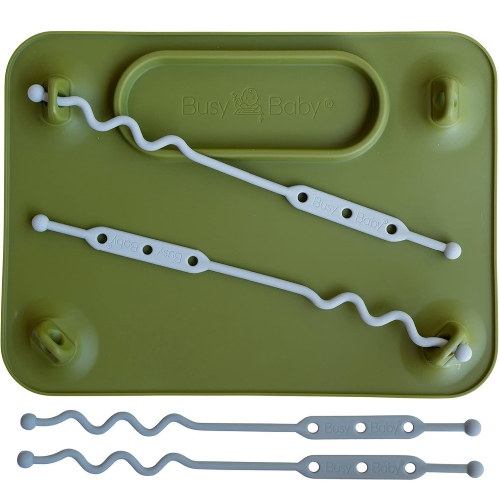 Busy Baby Green Suction Placemat with Straps